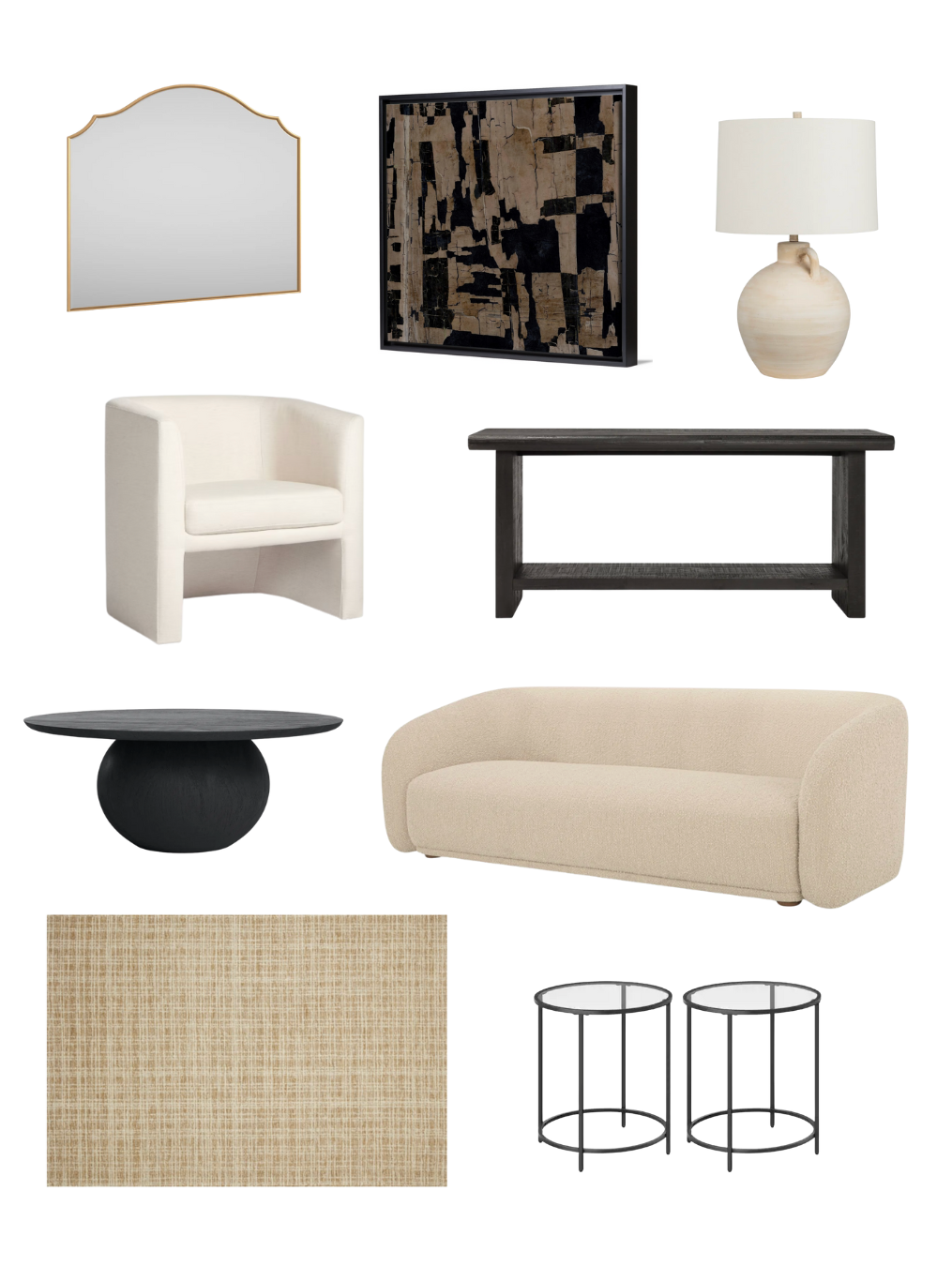  Each piece in this room was selected for its scale, tone, and timeless appeal — shop the look to recreate it in your own space. 